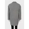 Black and white printed coat