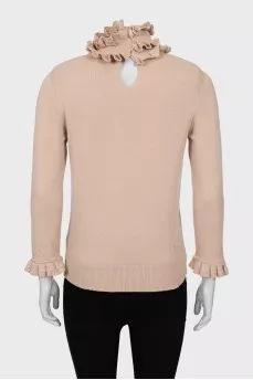 Cashmere golf with flounces