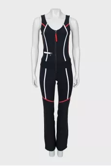 Sleeveless ski overalls