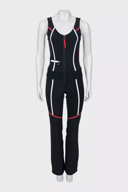 Sleeveless ski overalls