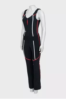 Sleeveless ski overalls