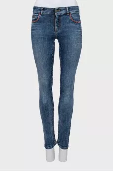 Сині джинси skinny fit