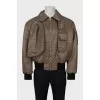 Men's cropped bomber jacket
