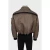 Men's cropped bomber jacket