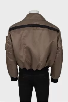 Men's cropped bomber jacket