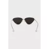Sunglasses with signature print on the lenses