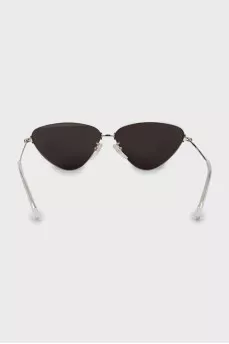 Sunglasses with signature print on the lenses