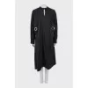 Maxi dress with eyelets