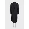 Maxi dress with eyelets