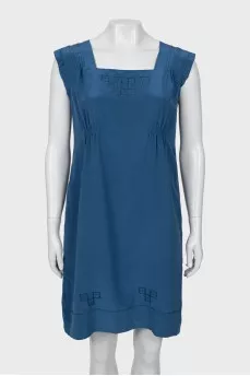 Sleeveless silk dress with tag