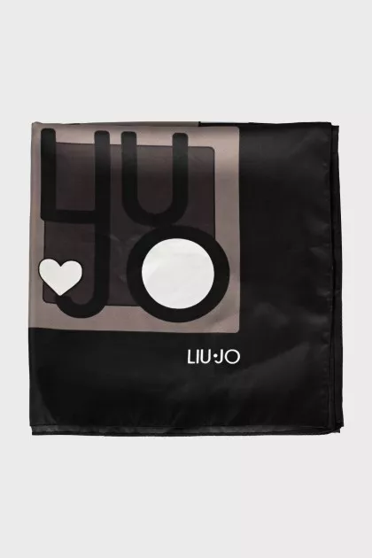 Shawl in branded print