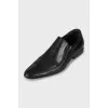 Men's leather shoes in black