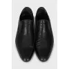 Men's leather shoes in black