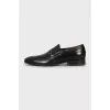 Men's black almond toe shoes