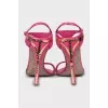 Leather sandals with gold decoration