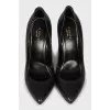 Black snakeskin shoes