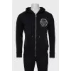 Men's sweatshirt with silver hardware