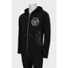 Men's sweatshirt with silver hardware