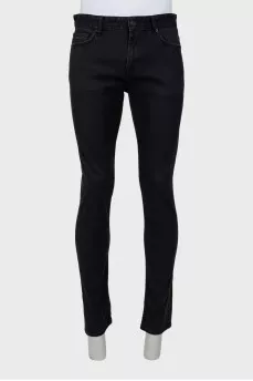Чоловічі чорні джинси slim fit