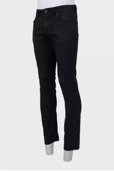 Чоловічі чорні джинси slim fit