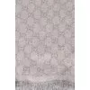 Gray scarf in signature print