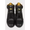 Men's two-tone leather high-tops