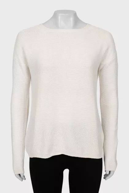Milk cashmere sweater