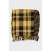 Combined check scarf