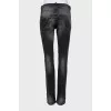 Gray distressed jeans