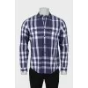 Men's plaid shirt with pockets