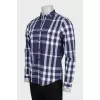Men's plaid shirt with pockets