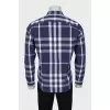 Men's plaid shirt with pockets