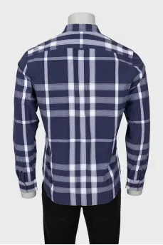 Men's plaid shirt with pockets