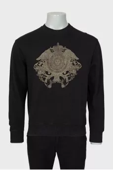 Men's sweatshirt with signature print