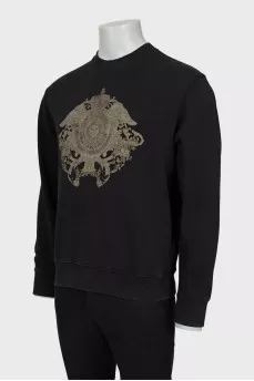 Men's sweatshirt with signature print