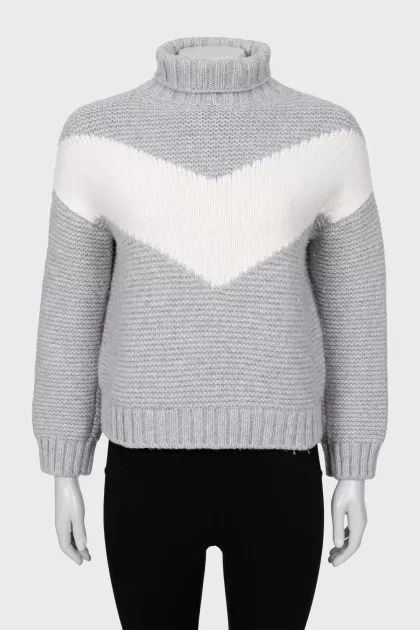 Cashmere turtleneck sweater
