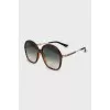 Gradient logo sunglasses