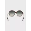 Gradient logo sunglasses