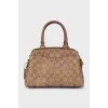 Crossbody bag in signature print