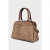 Crossbody bag in signature print