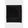 Black wool scarf