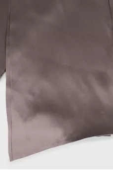 Gray silk scarf