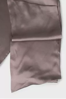 Gray silk scarf