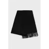 Black cashmere scarf