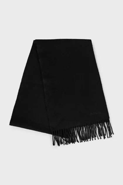 Black cashmere scarf