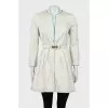 Two-tone coat with belt
