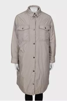 Long jacket with pockets