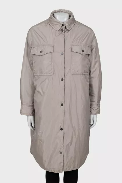 Long jacket with pockets