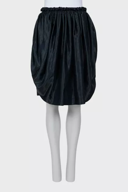 Combined skirt with drapery