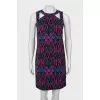 A-line dress in abstract print